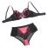 Subblime - 955571 Pink Patent Leather Mesh Zipper Bra Set S/M