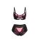 Subblime - 955571 Pink Patent Leather Mesh Zipper Bra Set S/M