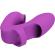 Pretty Love - Athena Finger Vibrator With Clitoris Stimulator Purple