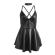 Subblime - 955373 Dress With Black Leather Straps S/M