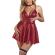 Subblime - 955397 Dress With Burgundy Leather Straps S/M