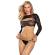 Subblime - 952334 Long Sleeve and Open Chest Network Set Black One Size