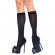 Leg Avenue Nylon Knee Highs Black