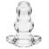 Perfectfit Double Tunnel Plug - Medium  Clear Anal Plug