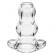 Perfect Fit Double Tunnel Plug XL Large - Clear