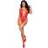 Leg Avenue Floral Lace Teddy and Robe Red