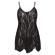 Leg Avenue Rose Lace Flair Chemise Black UK 14 to 18