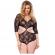 Leg Avenue Cut Out Floral Lace Teddy Plus Size