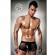 Passion Komplet Black Clear Leather Men Lingerie