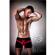 Passion Komplet Underwear RED/BLACK  Leather S/M