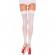 Leg Avenue White High Stockings One Size  Size