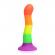 Proud Rainbow Silicone Dildo with Harness