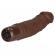 Stud Silicone Woody Flesh Brown Vibrator