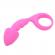 Pink Silicone Curved Comfort Butt Plug