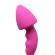 Pink Silicone Curved Comfort Butt Plug