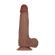 Evolved Real Flex Skin Poseable  Inch Dildo Flesh Brown