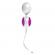 Ovo L1 Silicone Love Balls Waterproof White And Light Violet