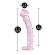 Textured Pink Glass Dildo