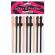 Lovetoy Pack Of 9 Willy Straws Black Brown And Pink