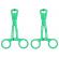 Green Scissor Nipple Clamps With Metal Chain