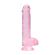 RealRock 6 Inch Pink Realistic Crystal Clear Dildo