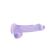 RealRock 6 Inch Purple Realistic Crystal Clear Dildo