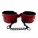 Rouge Garments Leather Croc Print Wrist Cuffs