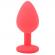 Medium Red Jewelled Silicone Butt Plug