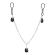 Nipple Play Non Piercing Nipple Chain Jewellery Onyx