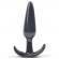 Small Tapered Black Anal Plug