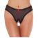 Crotchless Sheer Black G-String