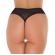 Crotchless Sheer Black G-String