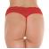 Red Lace Open Crotch G-String