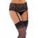 Black Floral Suspenderbelt and Stockings