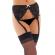 Black Suspenderbelt with Stockings and Bow