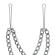 Silver Nipple Clamps with Double Chain